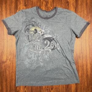 Disney Cruise Line 2010 Women’s Large Gray Graphic T-Shirt Mickey Ship Tee